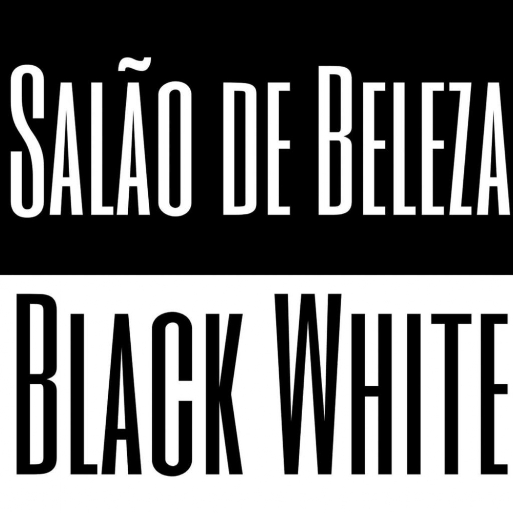 Logo Salão de Beleza Black e White