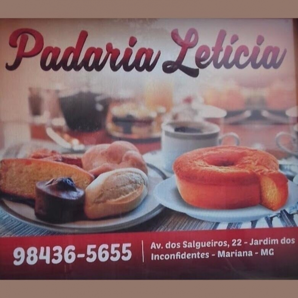 Logo Padaria Letícia
