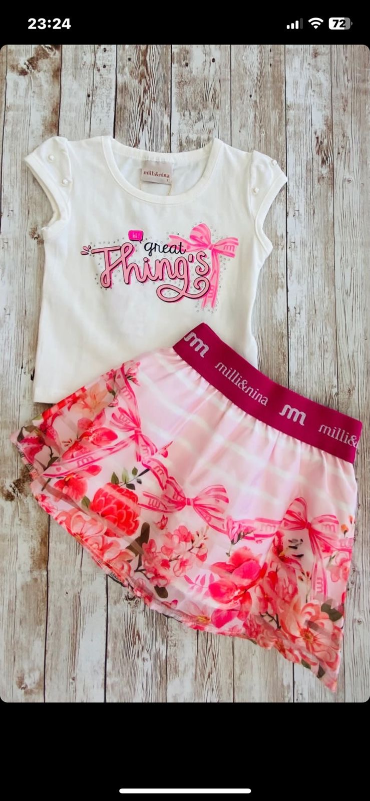 Conjunto short saia